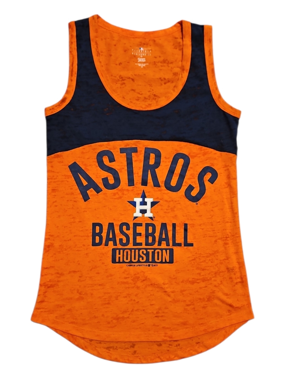 Houston Astros Womens Sleeveless T-shirt Tank Top MLB Authentic NWT